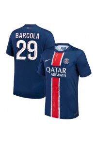 Paris Saint-Germain Bradley Barcola #29 Jalkapallovaatteet Kotipaita 2024-25 Lyhythihainen